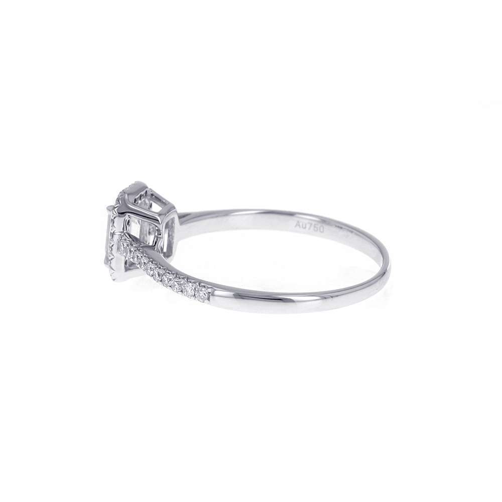 Diamond Ring Emerald Cut Diamond K18wg White Diamond Ring Emerald Cut Diamond K18wg White
